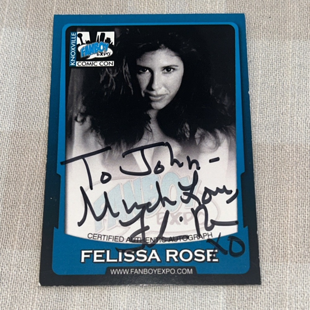 Felissa Rose SIGNED Fanboy Expo Trading Card Sleepaway Camp‎ Angela